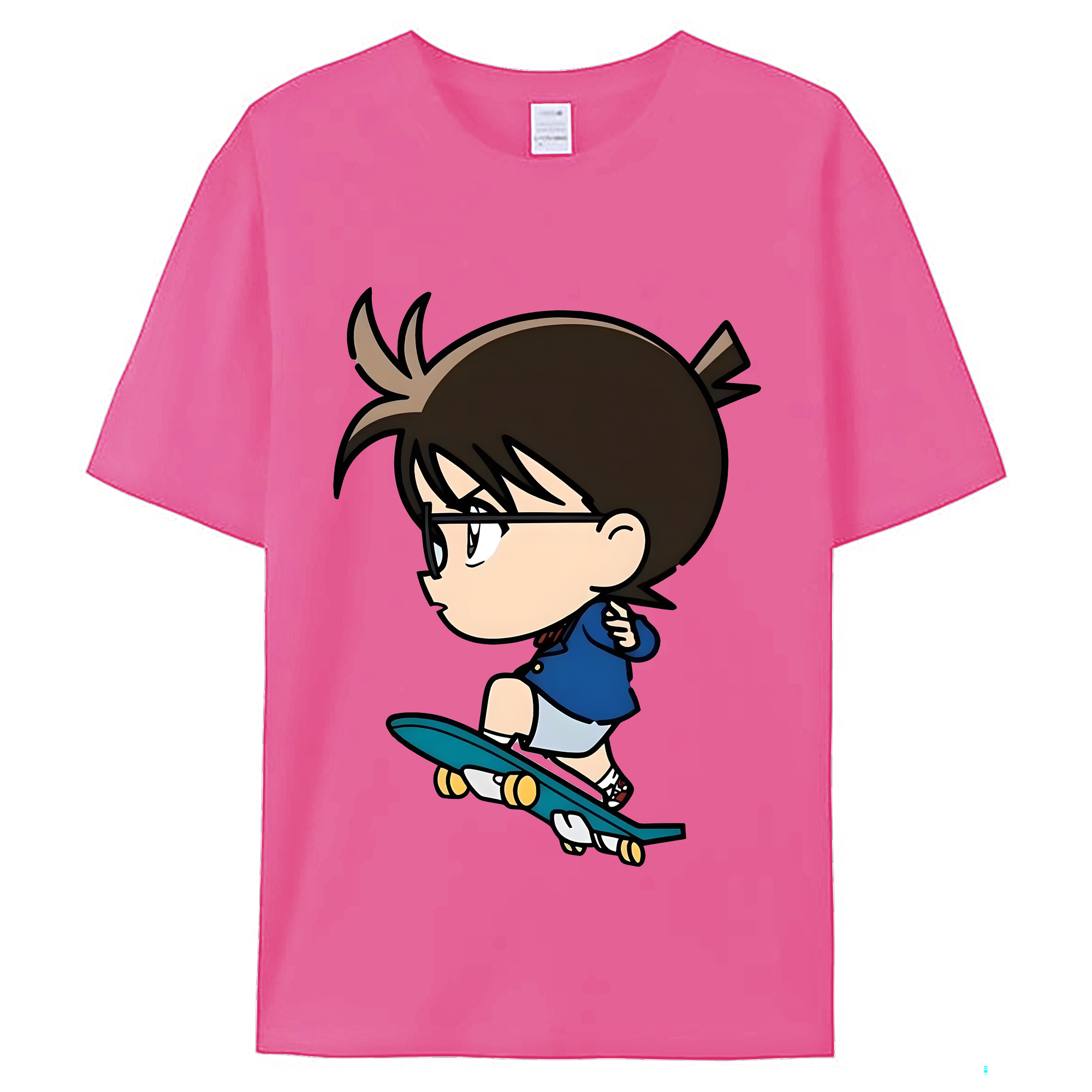 （画像用） 名探偵コナン 江戸川 コナン Detective Conan Conan Edogawa レディースカジュアルプリントTシャツ（綿100％）